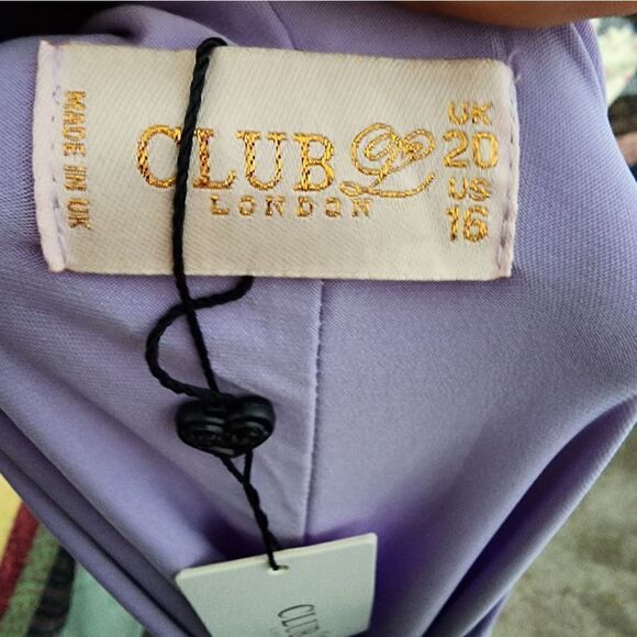 Clubl London Lavender Persian Maxi Dress size 16 - Picture 8 of 9